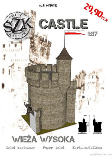 CASTLE - Wieża wysoka - C08 - 1/87(H0)