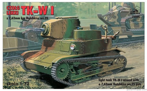 TK-W I z 7,62 km Hotchkiss wz.25 - 72504 - 1/72 
