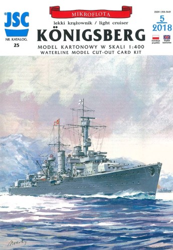 JSC-025 - KONIGSBERG lekki krążownik - 1/400