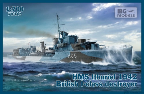 HMS 'ITHURIEL' 1942 niszczyciel t. I - 1/700