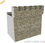 CASTLE - mur - 1 segment - C00 - 1/87(H0)