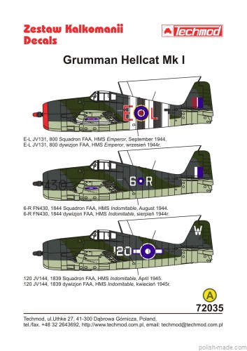 72035  Grumman Hellcat Mk I - Great Britain