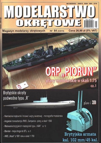 MODELARSTWO OKRĘTOWE 84 - 5/2019