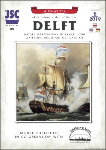 JSC-302  - DELFT okręt liniowy - 1/250 
