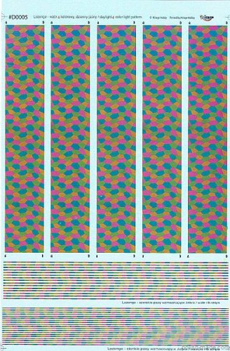 'LOZENGE' - w.czterokolorowy - dzienny ciemny i jasny. 1/48