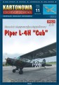 KK11 Piper L-4H ‘Cub’ - 1/33 model kartonowy