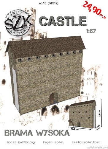 CASTLE - Brama wysoka - C10 - 1/87(H0)