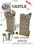 CASTLE - Mur wysoki naroża - C11 - 1/87(H0)