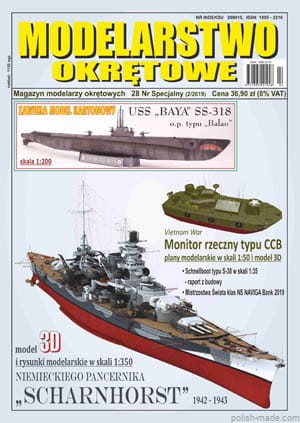 MO-S.28 2/19 USS 'BAYA' SS-318 t. BALAO - 1/200