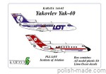 JAK-40 PLL LOT, Instytut Lotnictwa - 1/144