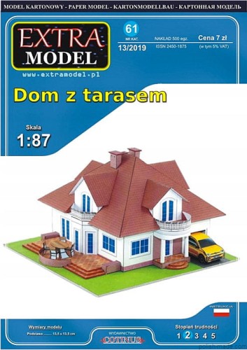 EX061 - 13/2019 - Dom z tarasem - 1/87 (H0)