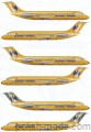 K - DOUGLAS DC-9-32 Hughes Airwest - 1/144