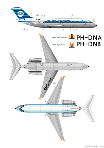 K - DOUGLAS DC-9-15 KLM - 1/144