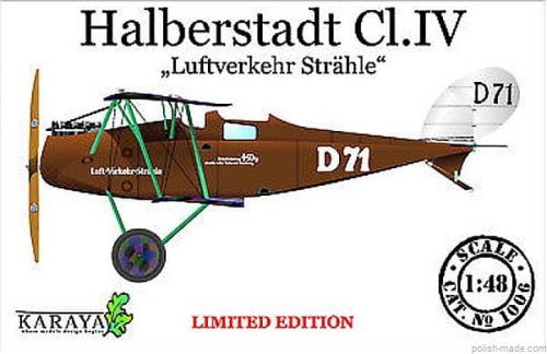 HALBERSTADT CL.IV 'Luftverkehr Strahle'  - 1/48