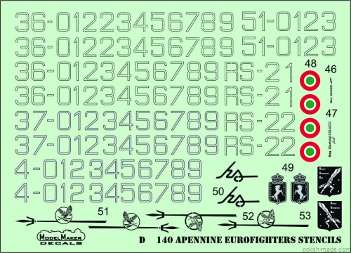 D48140 Apennine Eurofighters - generic set