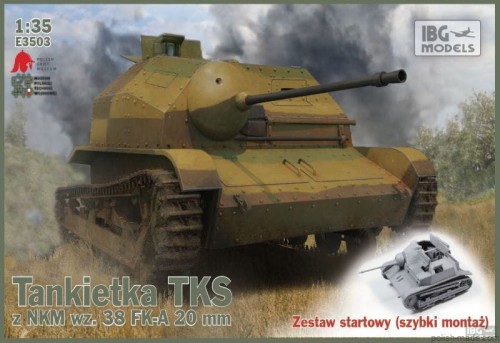 Tankietka TKS z NKM wz.38 FK-A - Zestaw Start. - 1/35