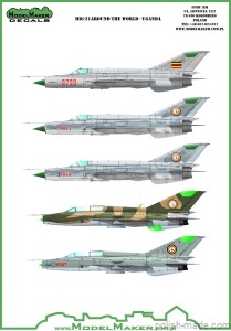 D72085 MIG-21 AROUND THE WORLD - UGANDA