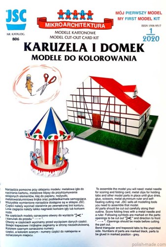 JSC-806 - karuzela i dom + modele do kolorowania