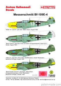 72052 Messerschmitt Bf 109E-4 1940