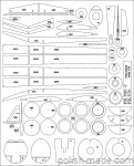 MK-L-15 - PZL P.7/I prototyp wręgi  - 1/33