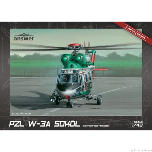 PZL W-3A Sokół German Police Helicopter - 1/48 