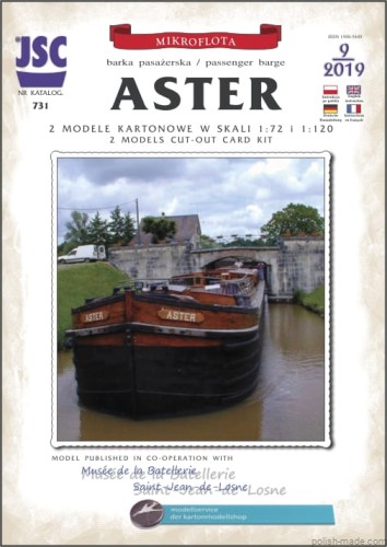 JSC-731 - ASTER barka pasażerska - 1/72, 1/120