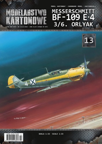 MK-013 - Bf-109 E-4  3/6.Orlyak  - 1/33