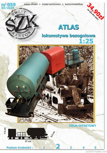 Lokomotywa bezogniowa ATLAS - 059 - 1/25