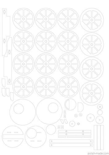Lokomotywa 'Catch me who can' wręgi - W-058 - 1/25