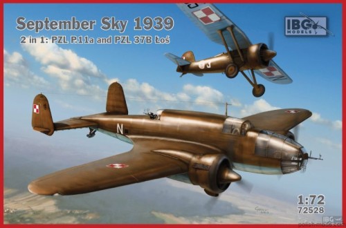 PZL P.11a i PZL 37B Łoś - 1/72