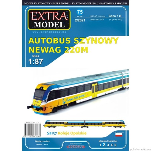 EX075 - 2/2021 - Autobus Szynowy PESA 220M - 1:87(H0)
