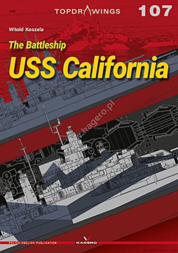 TOPDRAWINGS 107 - USS CALIFORNIA '44-45' pancernik