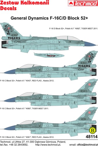 48114 F-16C/D Block 52+ Polish AF.  2011-12