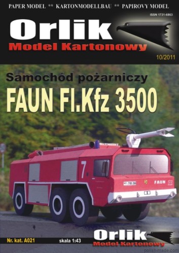FAUN Fl.Kfz 3500 pożarniczy - A021 - 1/43