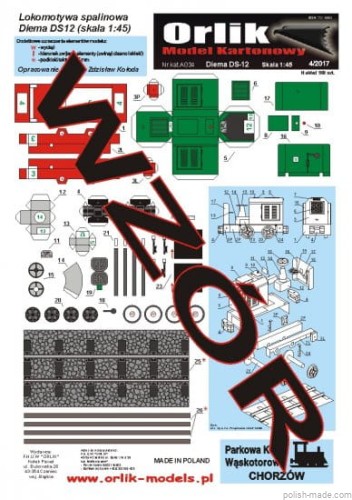 DIEMA DS12 lokomotywa spalinowa - A034 - 1/45