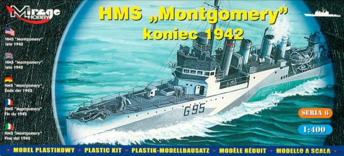 HMS MONTGOMERY 1942 niszczyciel - 1/400