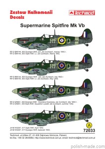 72033 Spitfire Mk VB - polskie dywizjony