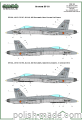 D48089 EF-18 SPANISH STANDARD MAKINGS+STENCILS