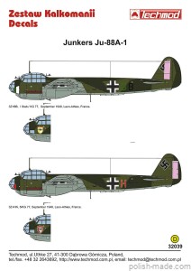 32039 Junkers Ju-88A-1 - Francja 1940