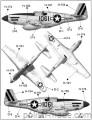P-51 B MUSTANG myśliwski - 1/72
