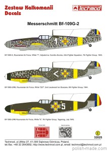 32025 Messerschmitt Bf 109G-2 Rumunia