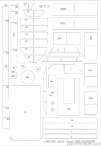 MK-L-204 - USS 'CHOCTAW' wręgi - 1/200