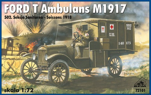 FORD T M1917 ambulans - 72101 -1/72