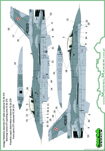 D48073A Polish F-16C/D stencils