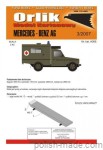 MERCEDES-BENZ AG karetka woj. - A008 - 1/43