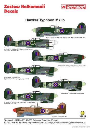 32021 Hawker Typhoon Mk. Ib - 1942-43