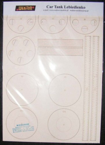 Car Tank - szkielet laser - 1/25