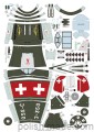 MK-1009 - Bf-109 E-3 'Swiss Shark' + wręgi + elementy - 1/33