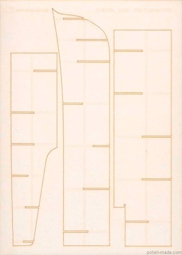 ciężki krążownik "SUZUYA" 1944 - wręgi laser - 1/200