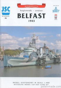 JSC-095 - HMS 'BELFAST' 1943 krążownik - 1/400